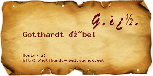 Gotthardt Ábel névjegykártya